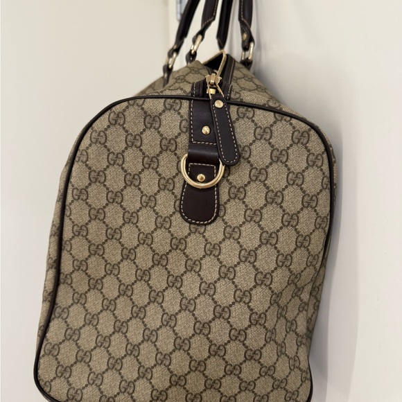 Authentic Gucci Brown Monogram Travel Bag - Picture 6 of 8